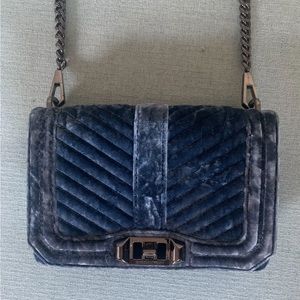 Rebecca Minkoff Velvet Crossbody Bag in Blue